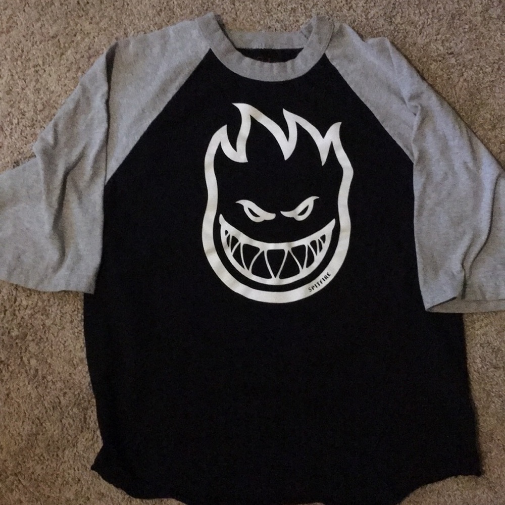Spitfire skateboarding baseball shirt